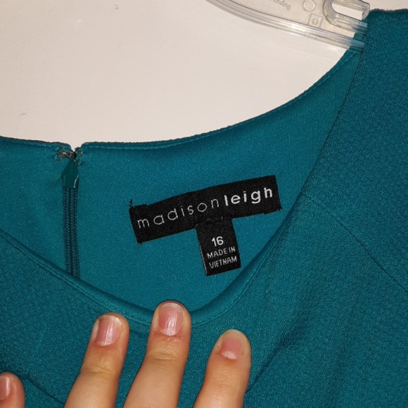 PLUS Teal Midi Dress - Picture 3 of 4